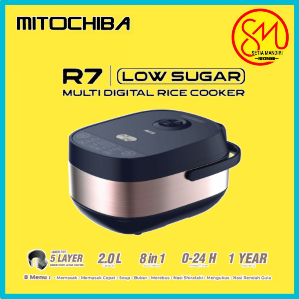 MITO Low Carbo Low Sugar Rice Cooker R7 R 7 R-7 Rice cooker Rendah Gula Japan Quality GARANSI RESMI