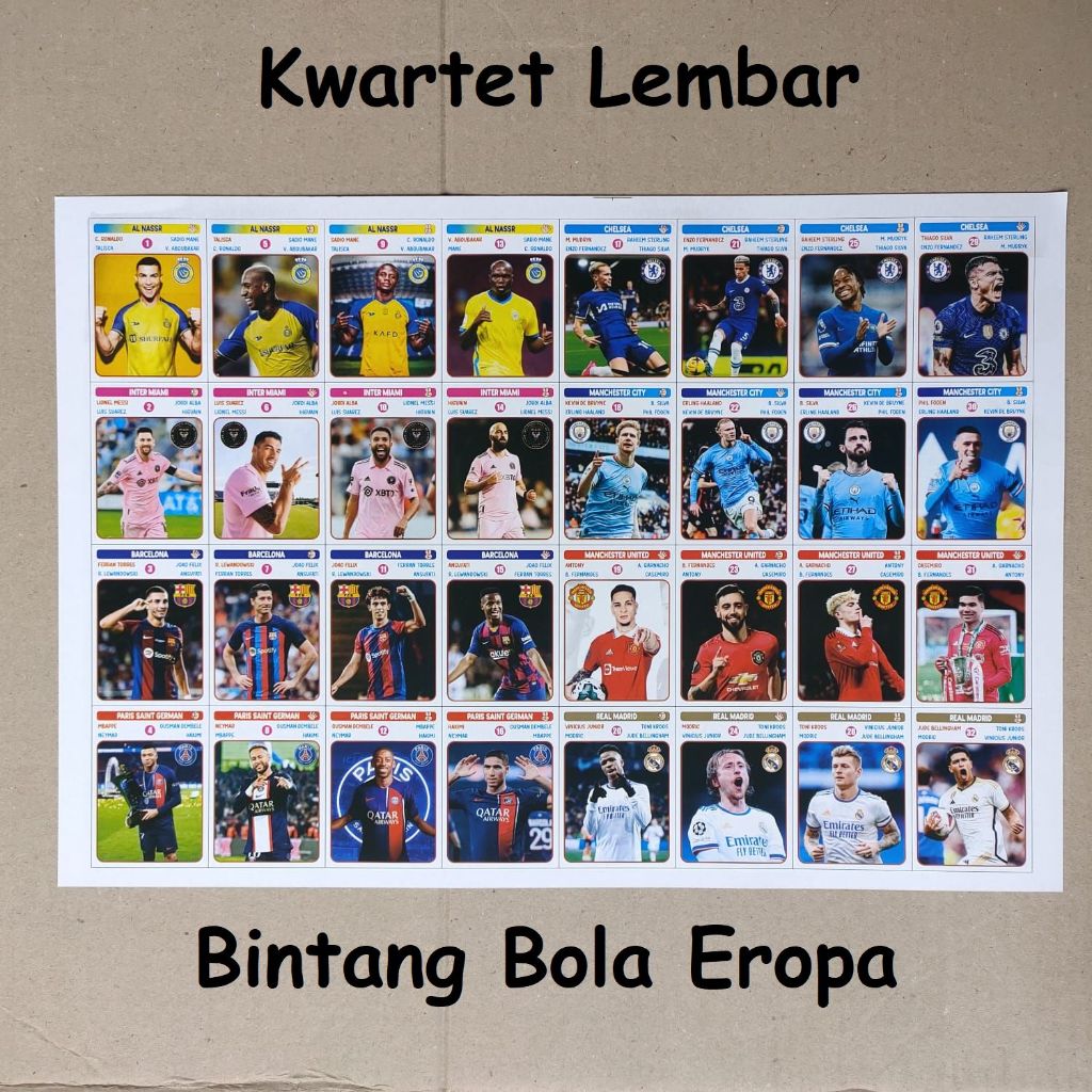 Mainan Kartu Kwartet Lembar / Kuartet Lembar Anak Murah Grosir - Mainan Kartu Lembar