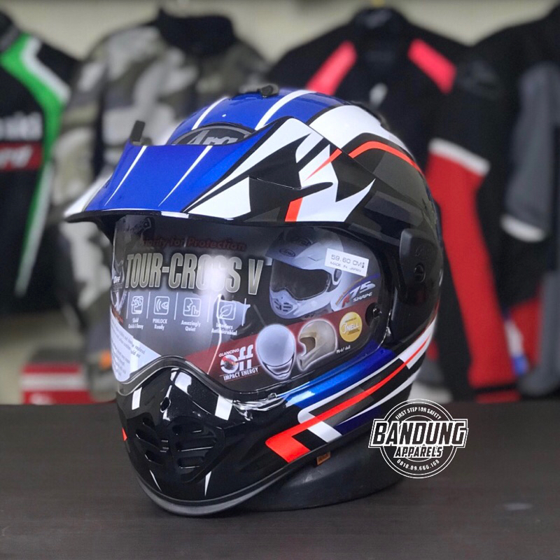 Arai Tour Cross V Discovery blue Helm Adventure Touring Tour Cross 5