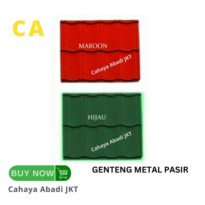 GENTENG METAL PASIR MERAH