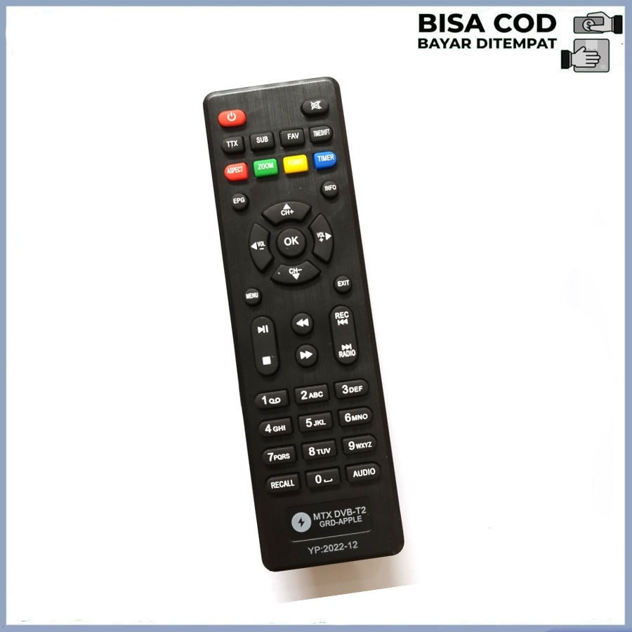 Remot STB RECEIVER PARABOLA MATRIX APPLE - APEL HD DVB-T2 UHF