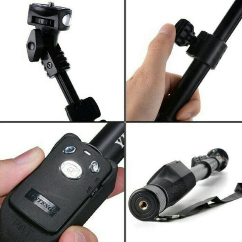 Tripod Tongsis yunteng Bluetooth / Tongsis bluetooth yunteng YT 1288 + Tripod yunteng/ TONGSIS BLUET