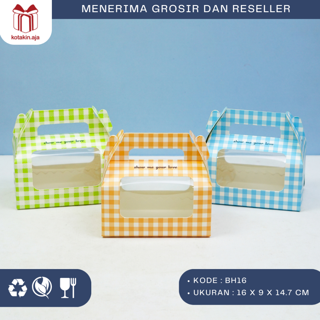 

Box Gable / Box Gable Cupcake / Kotak Cupcake / Box Hampers / Kotak Souvenir / Box Jingjing I BH16