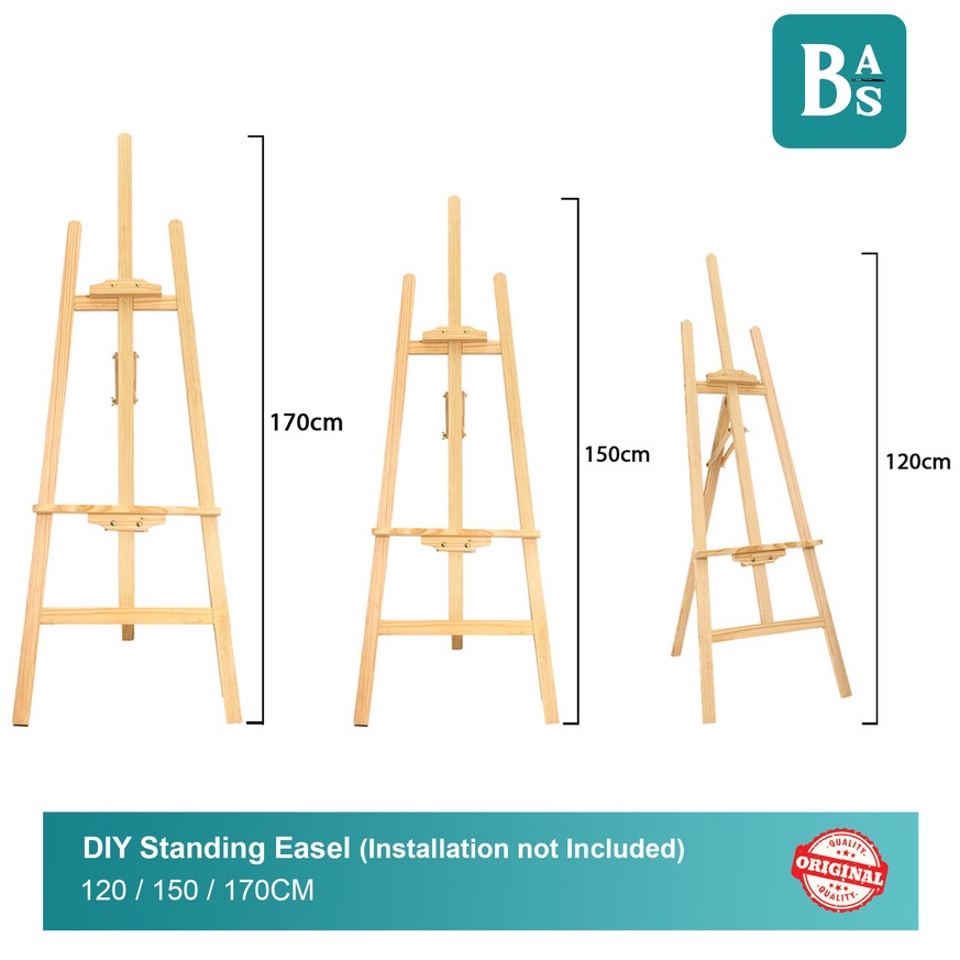 

DIY Standing Easel Tersedia 3 Ukuran Installation not Included Peralatan Melukis Terlaris dari BAS Bali Art Supplies Jakarta ART T1B9