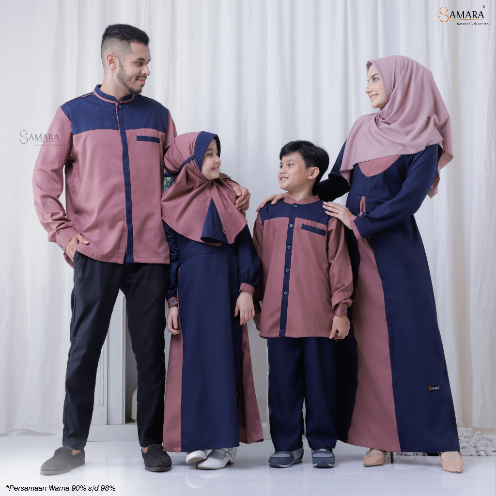 SARIMBIT KELUARGA I05 BROWN SIENNA BY SAMARA FASHION GAMIS DRESS BAJU BUSANA MUSLIM MUSLIMAH IBU WAN