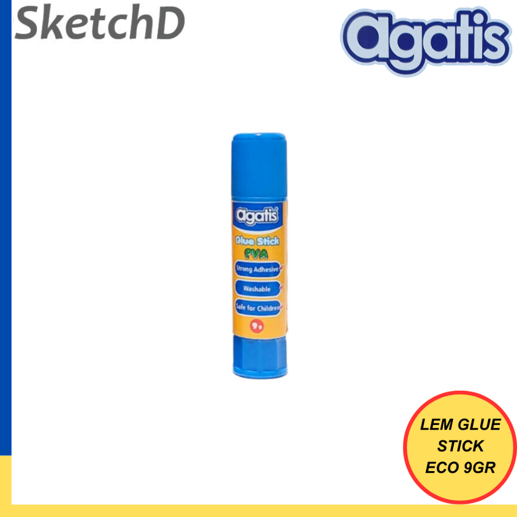 

Lem Perekat kertas stik Agatis Eco 9 gram Paper Glue stick