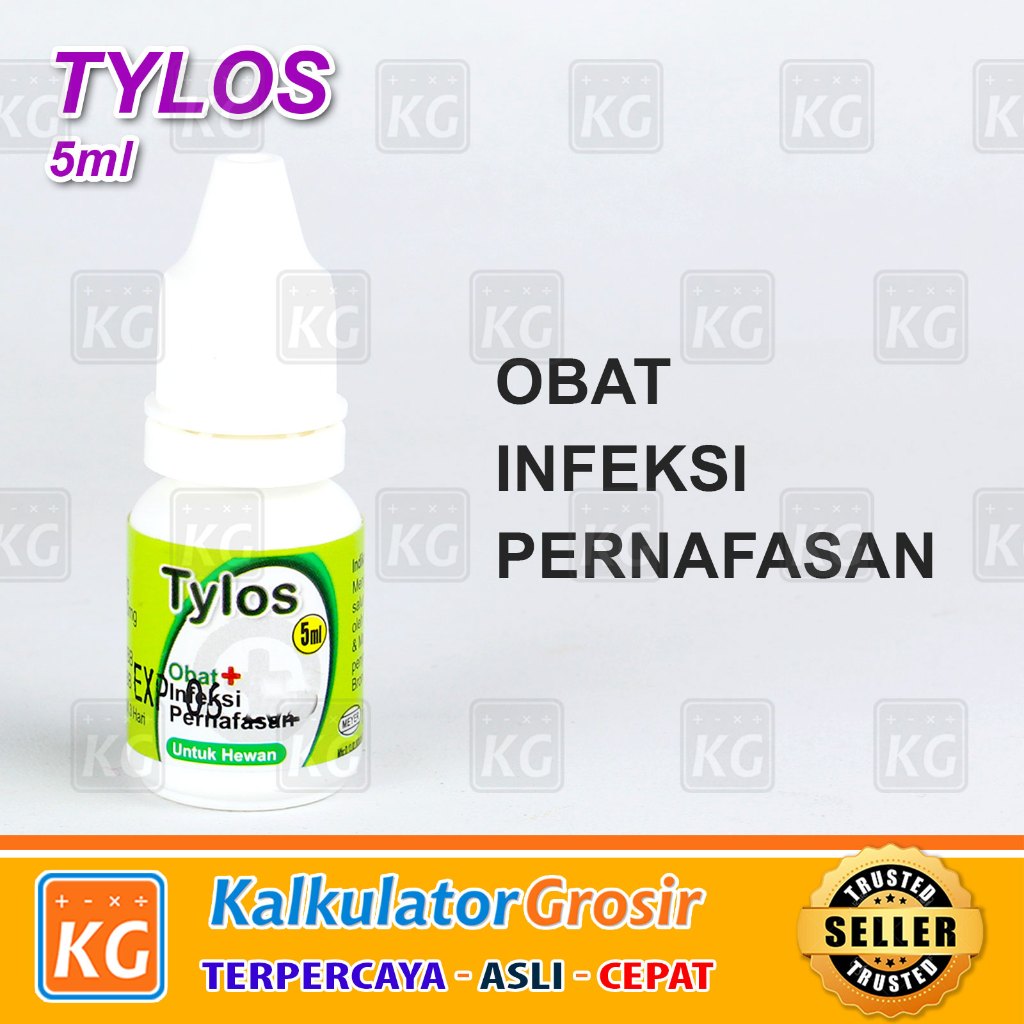 TYLOS 5ML - Obat Infeksi Saluran Pernafasan Flu Demam Batuk Kucing Anjing