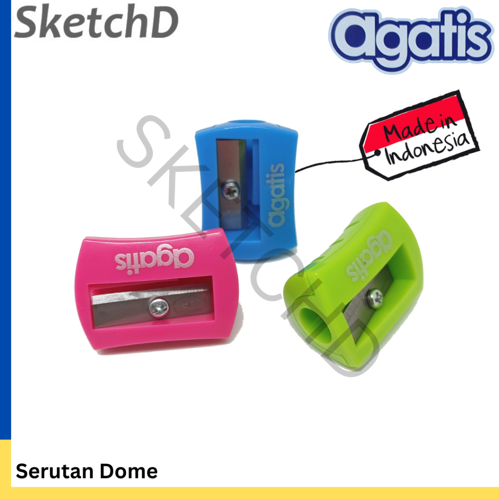 

Serutan pensil Agatis model dome - Rautan kecil Dome Pencil Sharpener