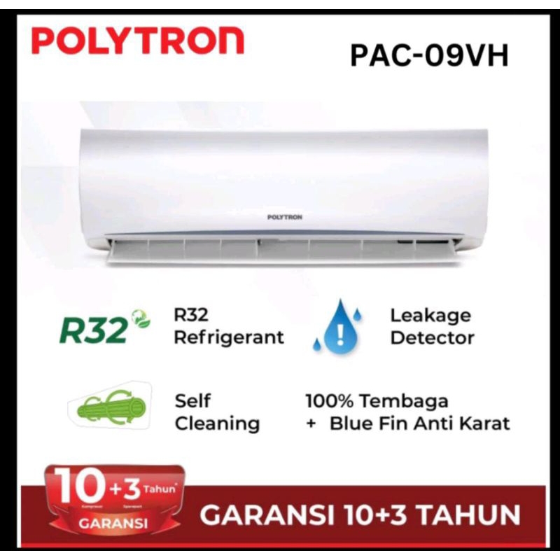 POLYTRON AC 1PK Standart PAC-09VH JABODETABEK KARAWANG PURWAKARTA