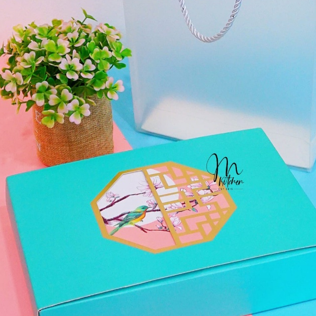 Box Mooncake Tosca Bird (75gr) isi 6 + Bag / Dus Mooncake