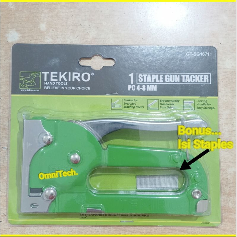 

Staples Stapler Steples Staple Gun Tacker Tembak Jok 4 - 8 mm Tekiro