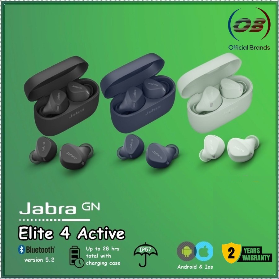 Jabra Elite 4 Active True Wireless Earbuds Earphone TWS Elite4