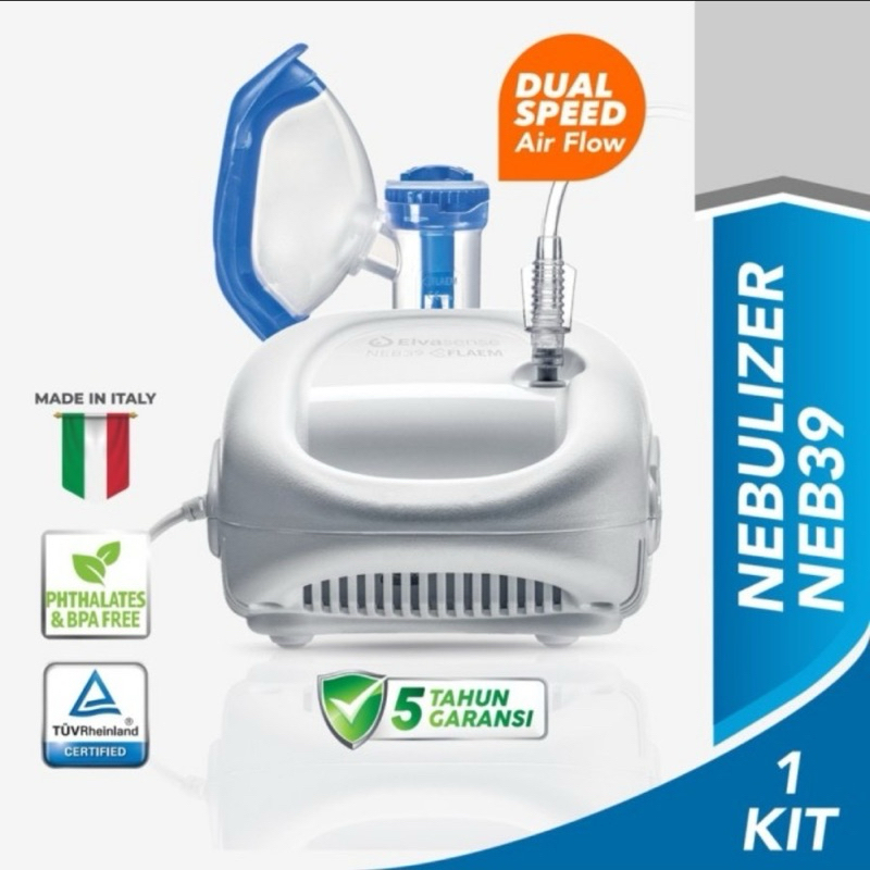 Nebulizer elvasense / mesin uap untuk asma dan sesak napas