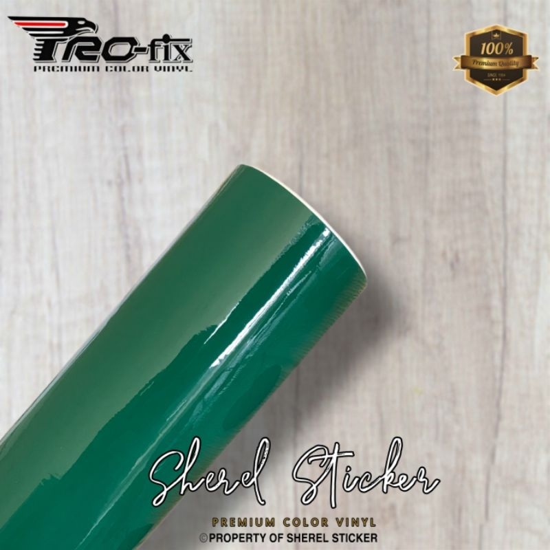 skotlet motor hijau botol glossy scotlite profix vinyl premium (L 45cm x P 50cm)