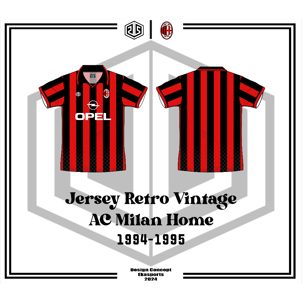JERSEY RETRO AC MILAN HOME 1994-1995