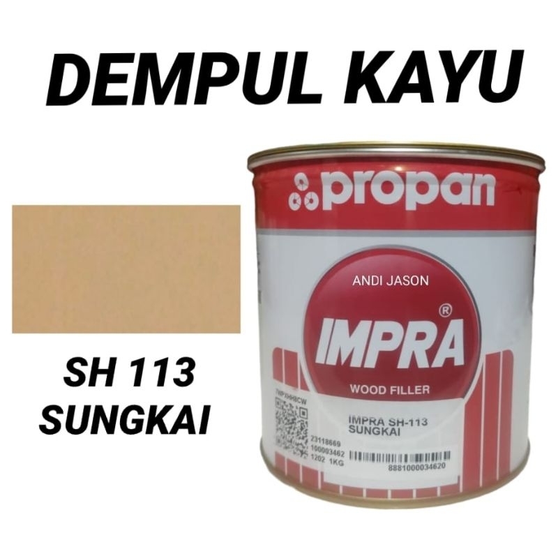 DEMPUL KAYU IMPRA 1KG SH-115 SUNGKAI IMPRA WOOD FILLER