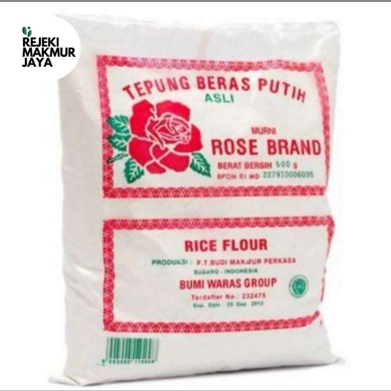 

(500 gr) Tepung Beras Putih Rose brand