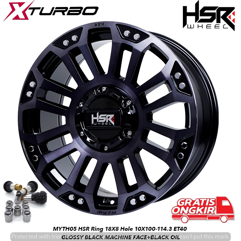 VELG MODEL OFFROAD ORIGINAL HSR MYTH RING 18 HOLE 5X114,3 COCOK UNTUK XPANDER RUSH TERIOS ALL NEW XE