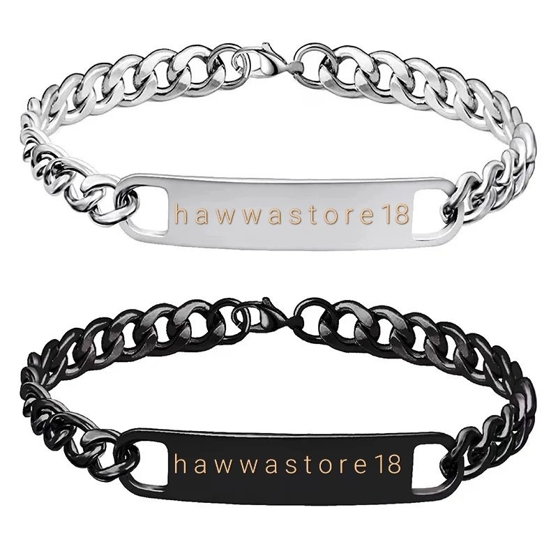 GELANG RANTAI PRIA MODEL PLAT TITANIUM TERBARU ANTIKARAT/GELANG RANTAI TITANIUM