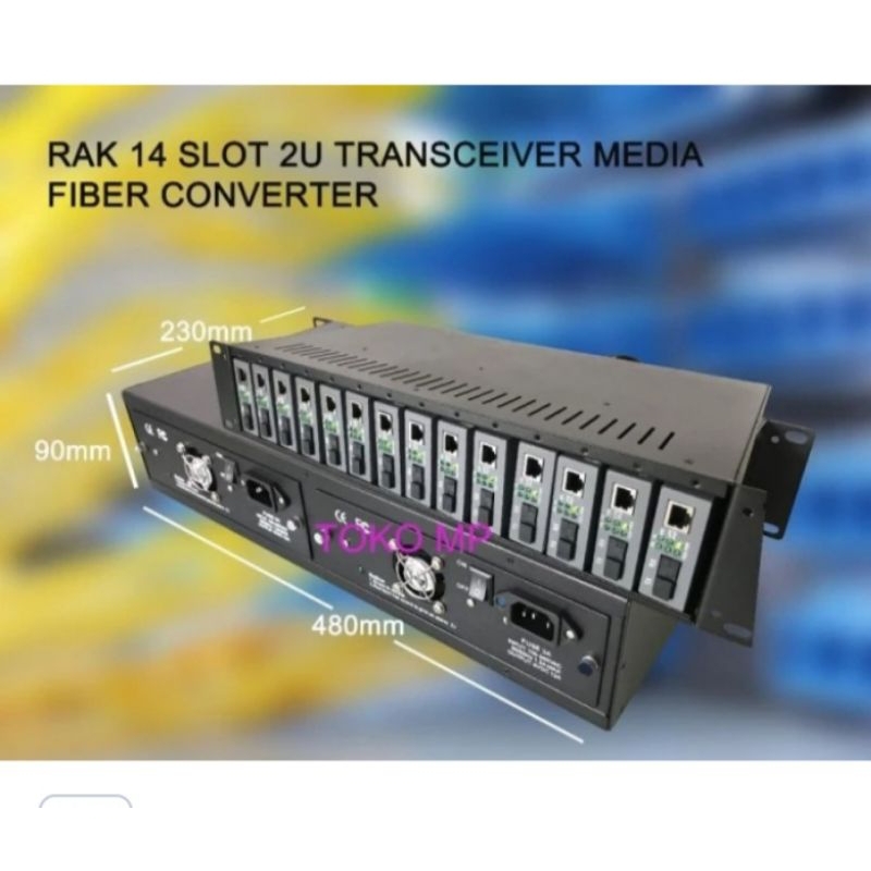 rack htb 14slot/rack 14slot 2U transceiver media fiber converter