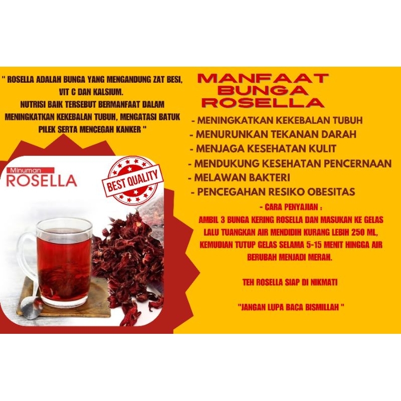 

TEH HERBAL ROSELA KERING UNTUK DAYA TAHAN TUBUH