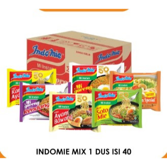 

1 Dus Indomie Goreng All Varian Isi 40 Bungkus / Kari / Ayam Bawang / Soto / Kaldu / Aceh / Geprek / Seblak / Pedas / Mieghetti Bolognese / Ayam Pop