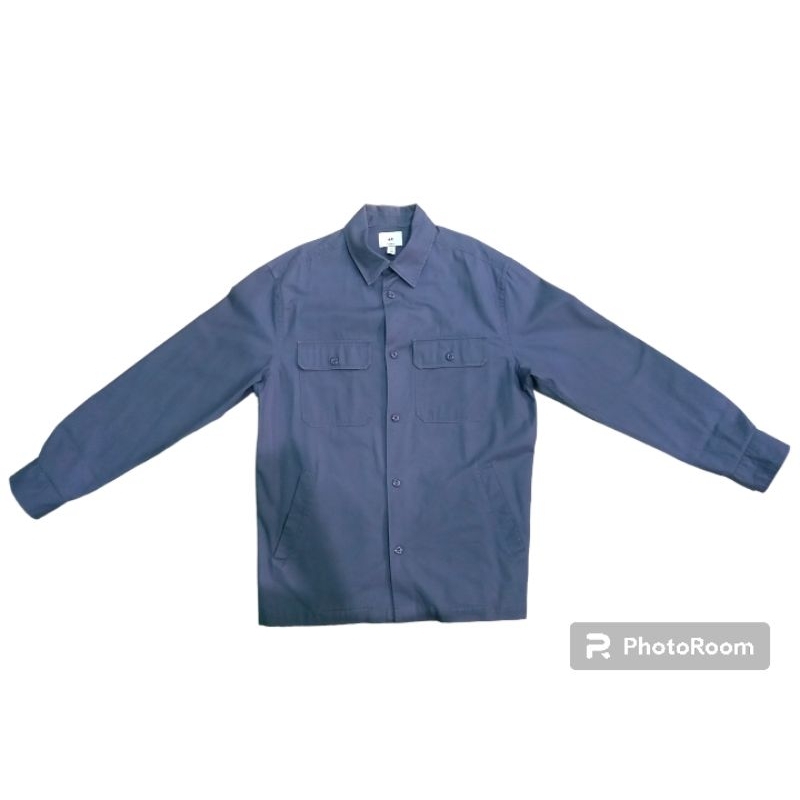Kemeja Jaket / Shirt jacket Merk H&M Outerwear Bahan Katun Original(Ukuran S)