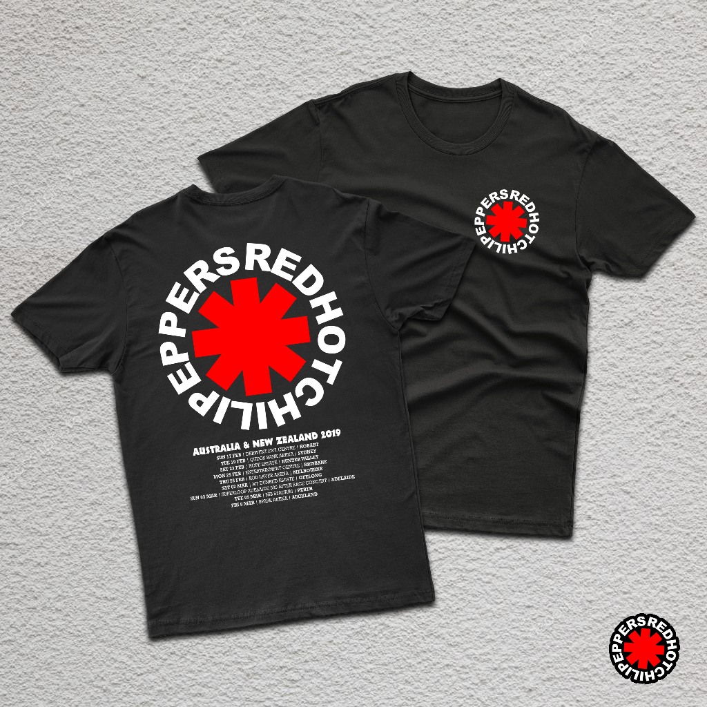 KAOS MUSIK KAOS BAND RED HOT CHILI PEPPERS | Kaos Red hot Chilli Peppers, RHCP shirt, BAND MUSIK, Ba