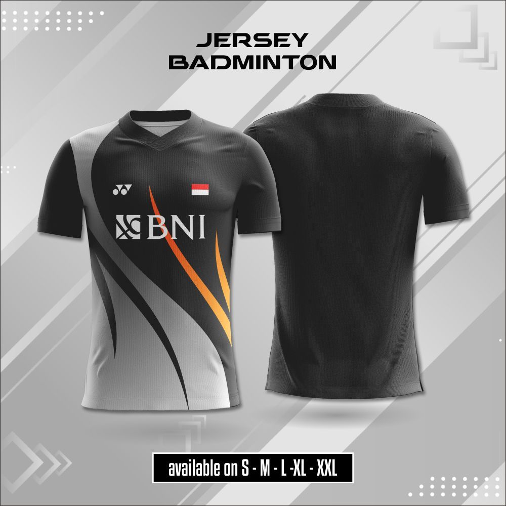 Jersey Baju Badminton Indonesia Pria 292 Kaos Bulutangkis Unisex Dry Fit Premium Pakaian Olahraga