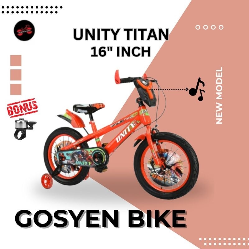 Sepeda Anak Cowo Bmx 16 UNITY TITAN