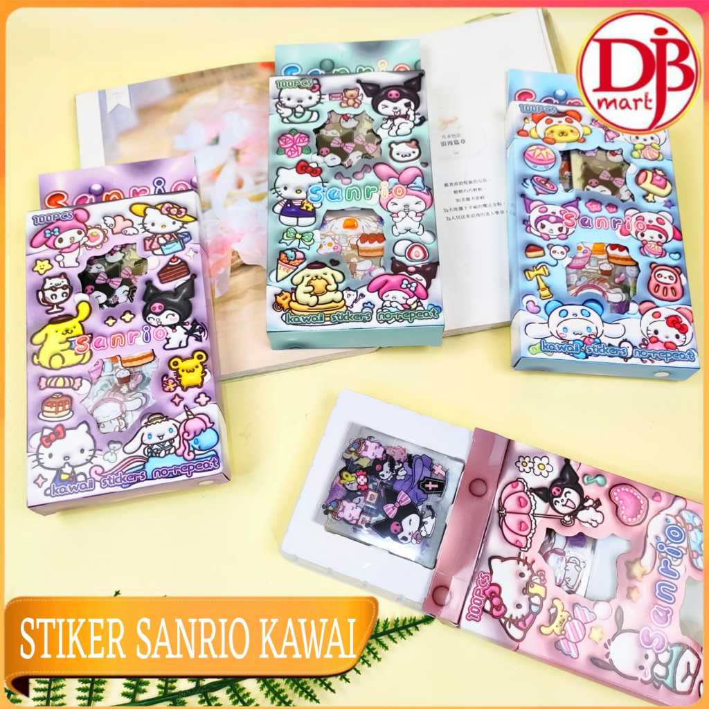 

DJB - Sticker Sanrio Lotso Lucu 100pcs - Stiker 2D Karakter Anak, Kado & Hiasan Buku