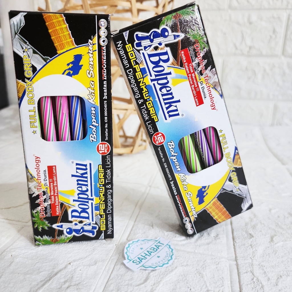 

PULPEN MURAH/ PULPEN LILIN BOLPENKU 1 PAK ISI 12 PCS WARNA HITAM