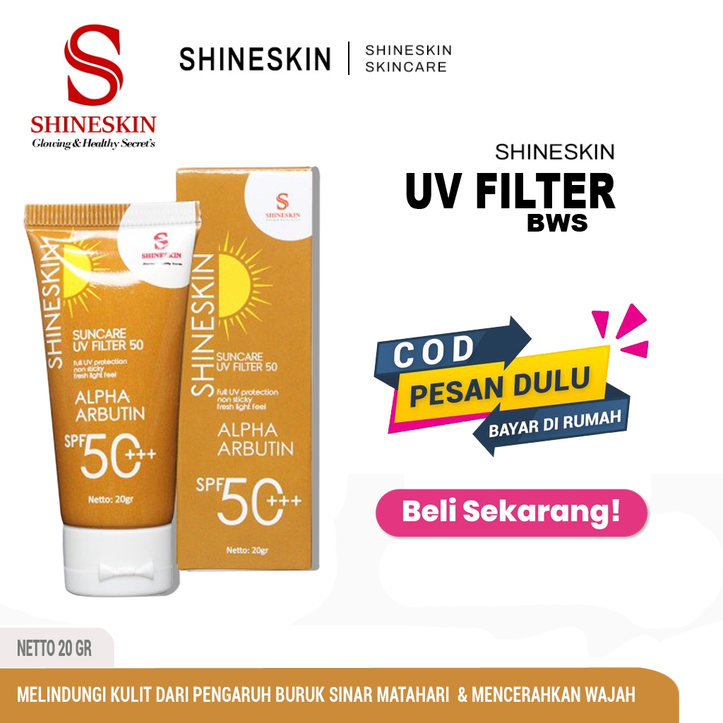 SHINESKIN - SUNCARE UV FILTER SPF50 20gr / CREAM PAGI / SUNBLOCK SPF50 / DAY CREAM FLEK / CREAM BWS
