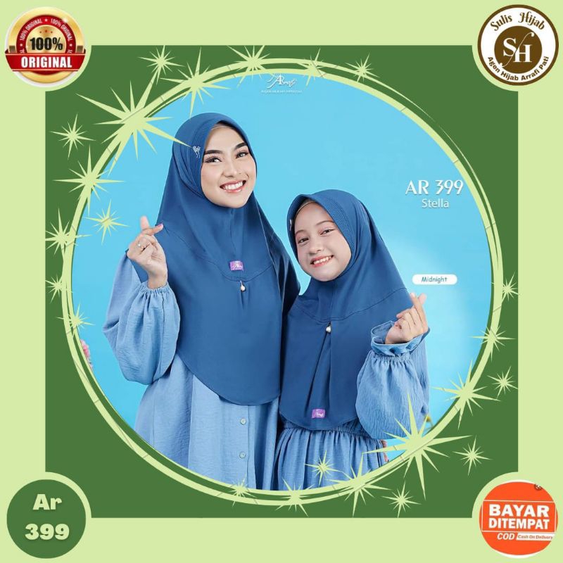 couple sepasang Jilbab hijab kerudung bergo krudung wanita dewasa ibu anak jersey instan terbaru new