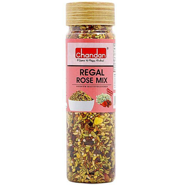 

CHANDAN REGAL ROSE MIX 180G / Permen Penyegar Mulut Alami