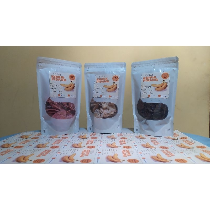 

kripik pisang coklat lumer/ kripik pisang manis/kripik pisang raja nangka 100gr free bubble wrap free kardus