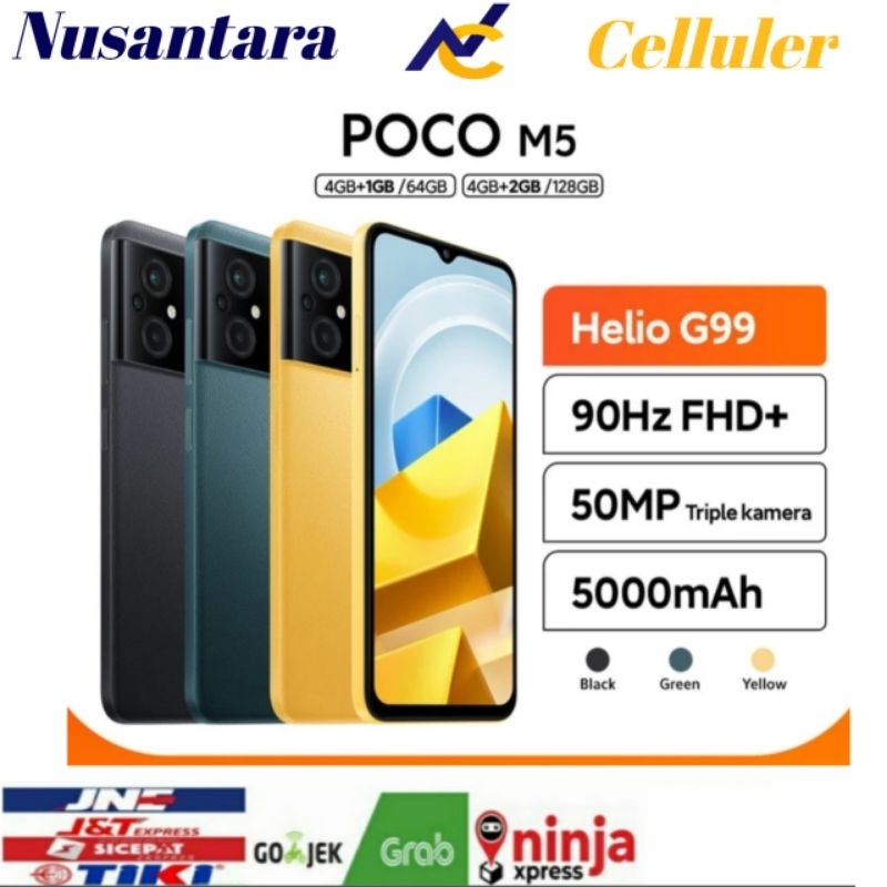 HP POCO M5 RAM 4 GB ROM 64 GB [Poco M5 4/64 GB] Garansi resmi