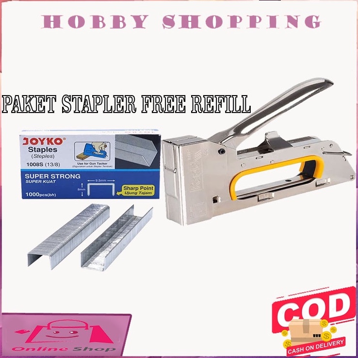 

KODE B43P Stapler Tembak Dan Isinya yang cocok Guntacker dan isi guntacker yang cocok Steples ISI Guntacker