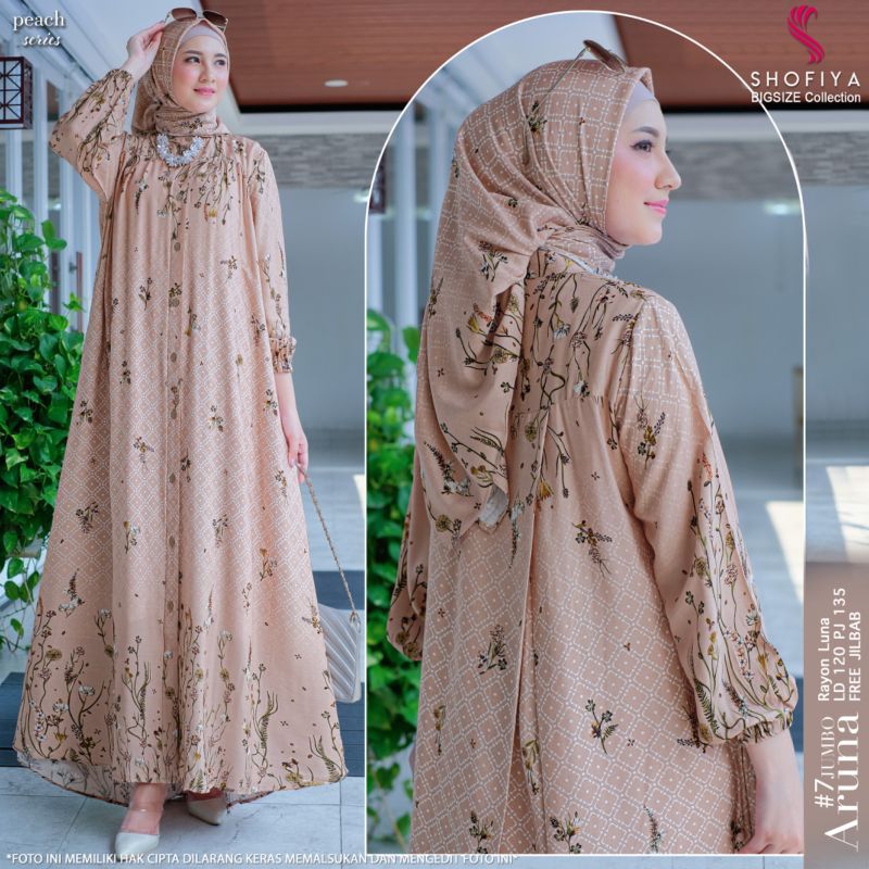 ARUNA JUMBO 7|GAMIS MURAH |GAMIS MOTIF| GAMIS JUMBO | DRES JUMBO | DRES MOTIF | DRESS MURAH | BAJU M