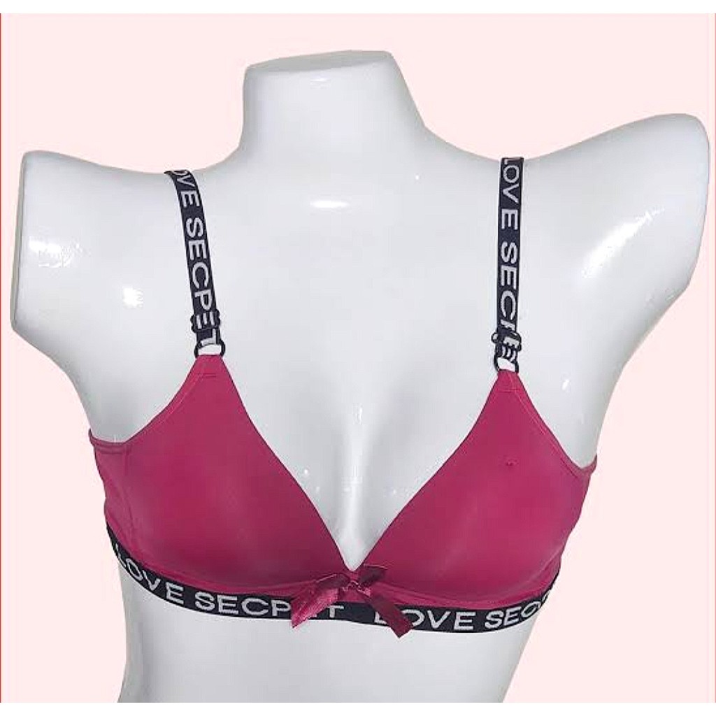 Bra/BH Yasimei 878 Love Secret Push Up Bra Sport Tanpa Kawat Busa Tipis Bra Wanita Cantik