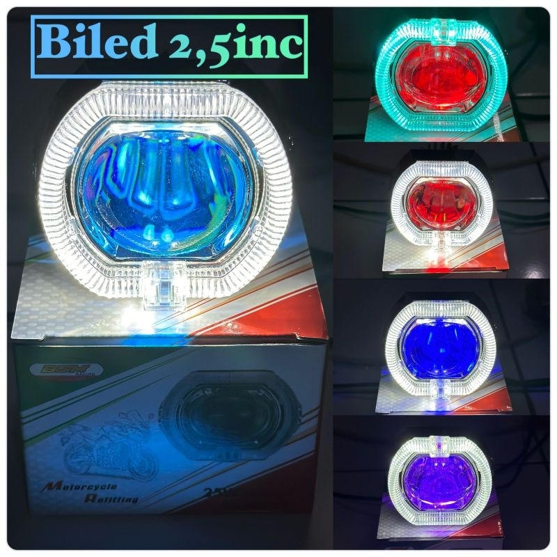 RB Lampu utama - lampu Biled mini D3 2,5 inchi demon-devil power 30watt mobil motor hi/low