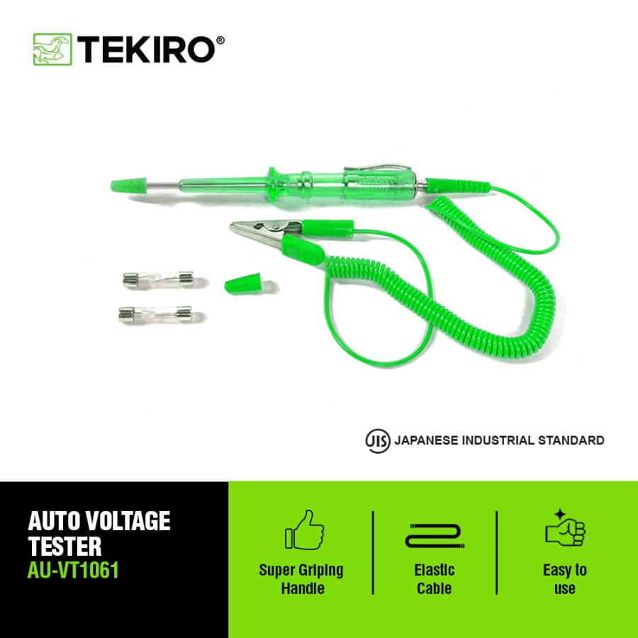 Tekiro obeng tespen dc aki 6-24 volt auto voltage tester