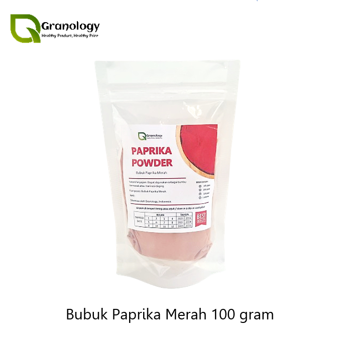 

Paprika Bubuk / Pure Bell Pepper Powder (100 gram) by Granology
