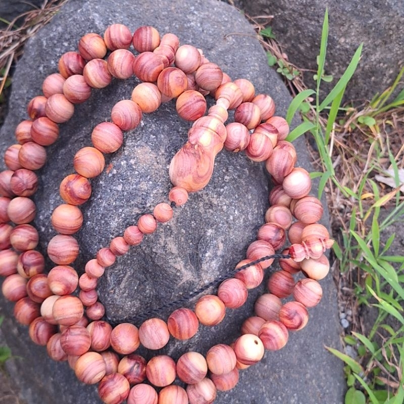 Tasbih Kayu Cendana Merah Size 14Mm. Aroma Wangi