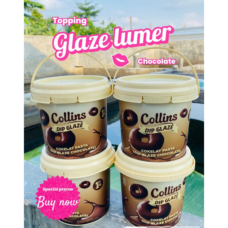 

Glaze collins Timba 1kg / toping donat glaze collins
