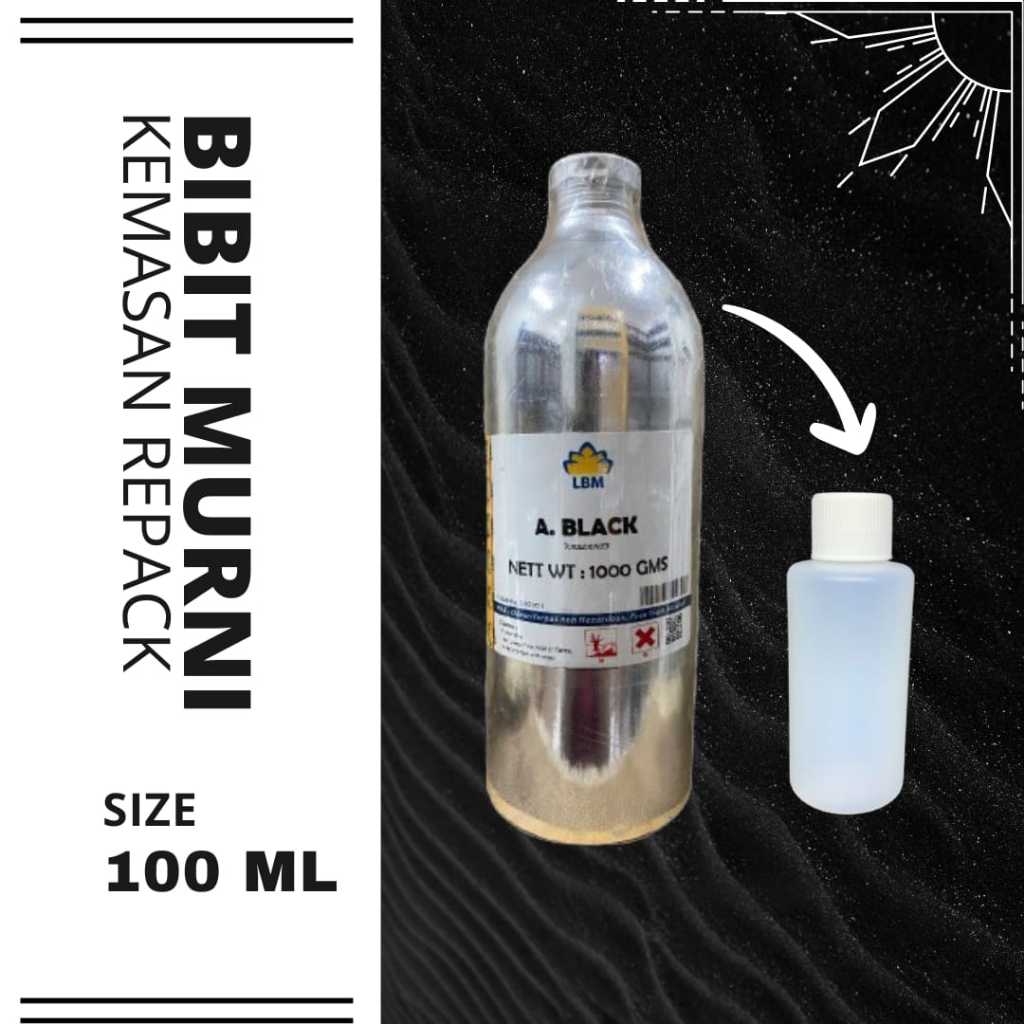 Bibit Parfum AIGNER BLACK 100 ML / Bibit Parfum MURNI / Bibit Parfum Pria / Parfum Aigner Black / MI