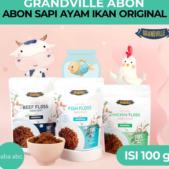 

Bayar Di Tempat Abon CIPUNG Abon GRANDVILLE Beef Floss Abon Sapi Chicken Floss Abon Ayam Ikan Original Spicy