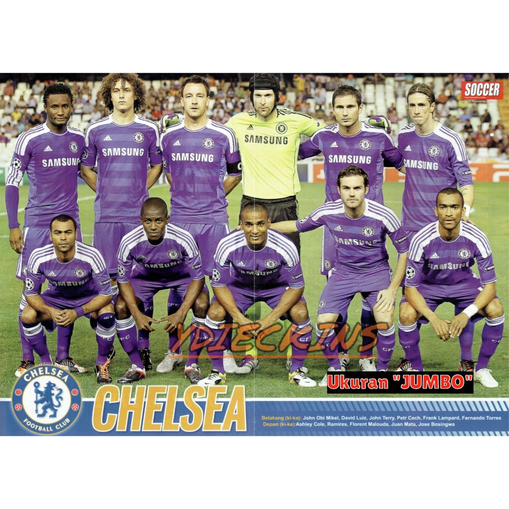 Koleksi Poster Bola Tabloid SOCCER Klub Sepakbola "Chelsea" (2011/2012) - Jumbo