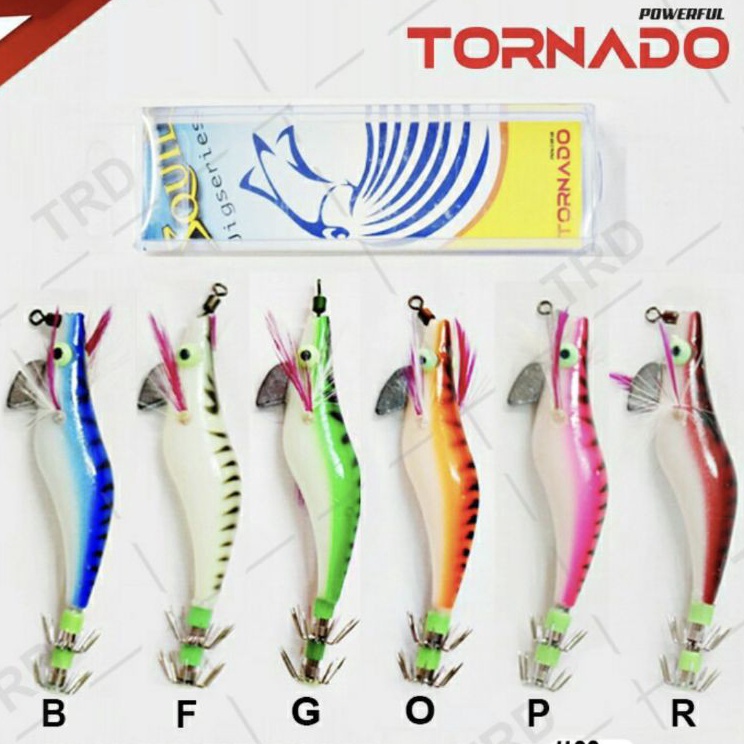 umpan mancing cumi squid jig tornado fiber hs 11