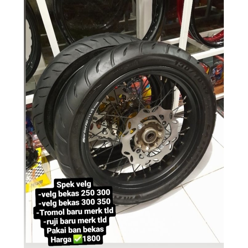 velg sumo crf ukuran 250 300 sampai 300 350